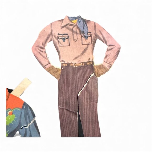 Vintage 1956 Whitman Roy Rogers Dale Evans Paper Doll Set Original - Picture 3 of 13